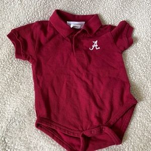 Alabama 6m polo onesie